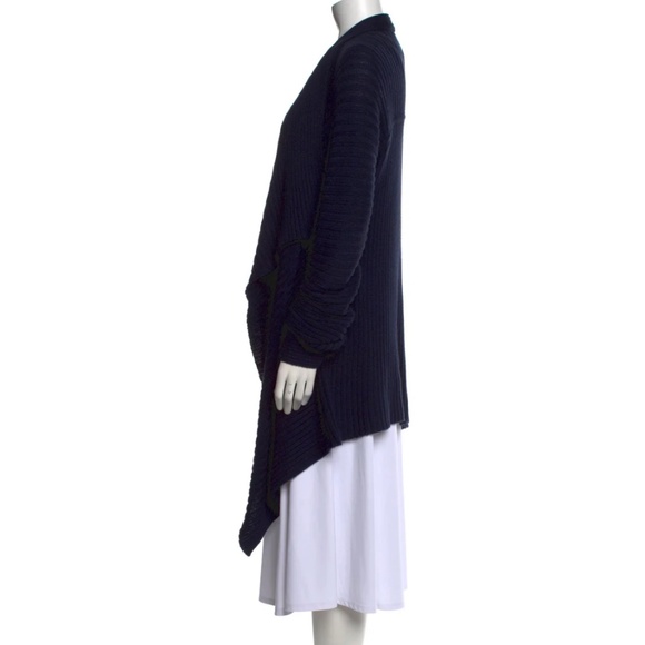 Diane Von Furstenberg Open Front Draped Knit Sweater - Picture 2 of 15